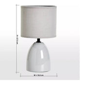 Load image into Gallery viewer, Table lamp Selene Ceramic Table Lamp - 28 cm Grey
