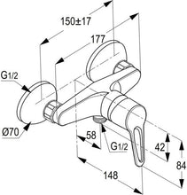 Load image into Gallery viewer, POLO single lever shower mixer (RAK 30003)