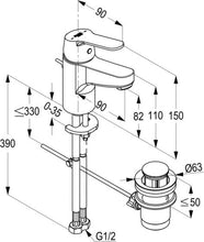 Load image into Gallery viewer, PEAK single lever basin mixer (RAK 18000)