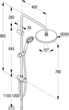 Load image into Gallery viewer, Dual shower system L = 960 mm (RAK 48000)