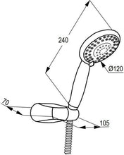 Load image into Gallery viewer, 4S shower set 120 mm (RAK 40022)