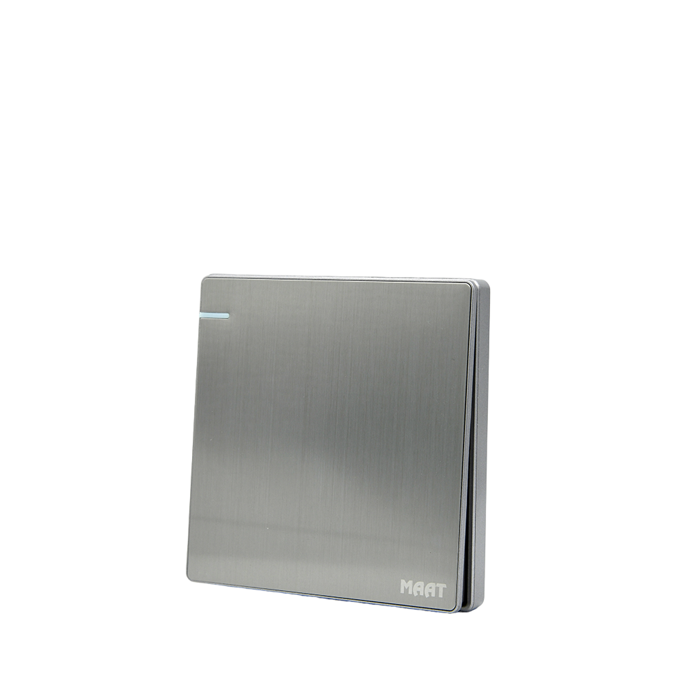 MAAT Q-SERIES 1GANG 1WAY SWITCH SILVER