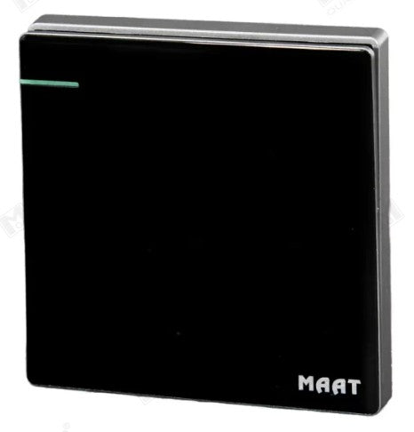 MAAT 1GANG 2WAY SWITCH M81Q/2Y GLASS BLACK