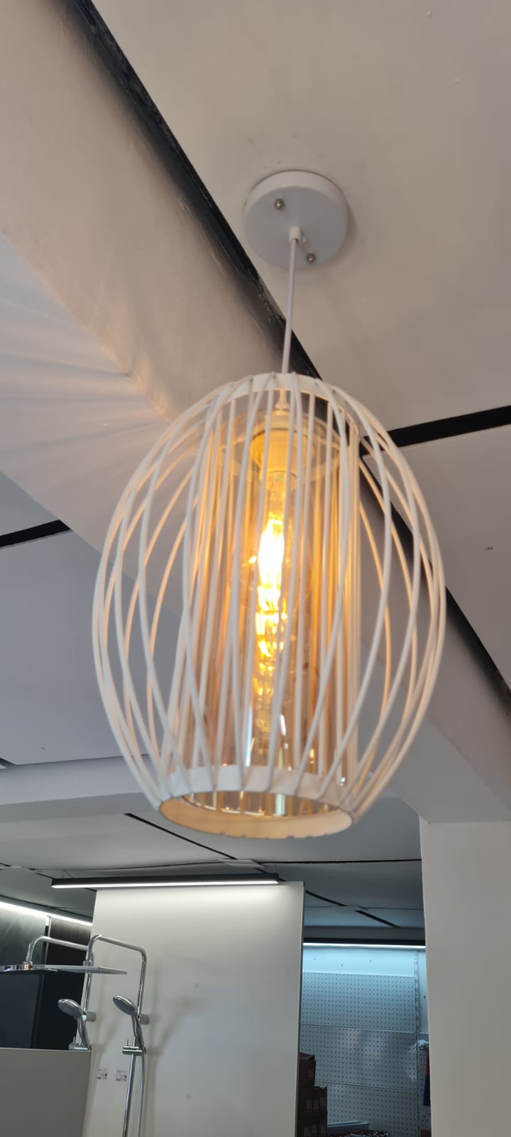 Pendant Light Black with Glass