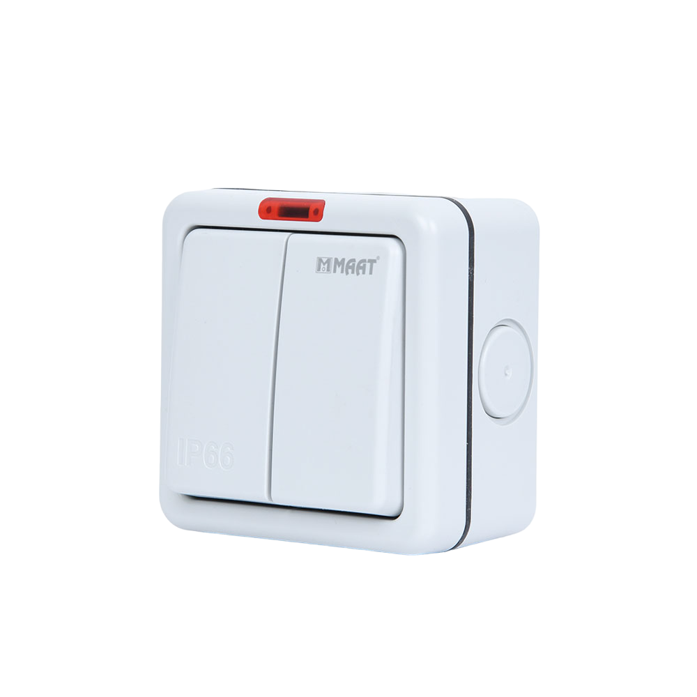 Switch 2Gang 2way Waterproof
