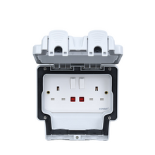 Load image into Gallery viewer, Double Switch Socket 13A Waterproof
