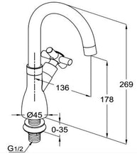 Load image into Gallery viewer, Premier X pillar Tap RAK34003 (Sink Tap)
