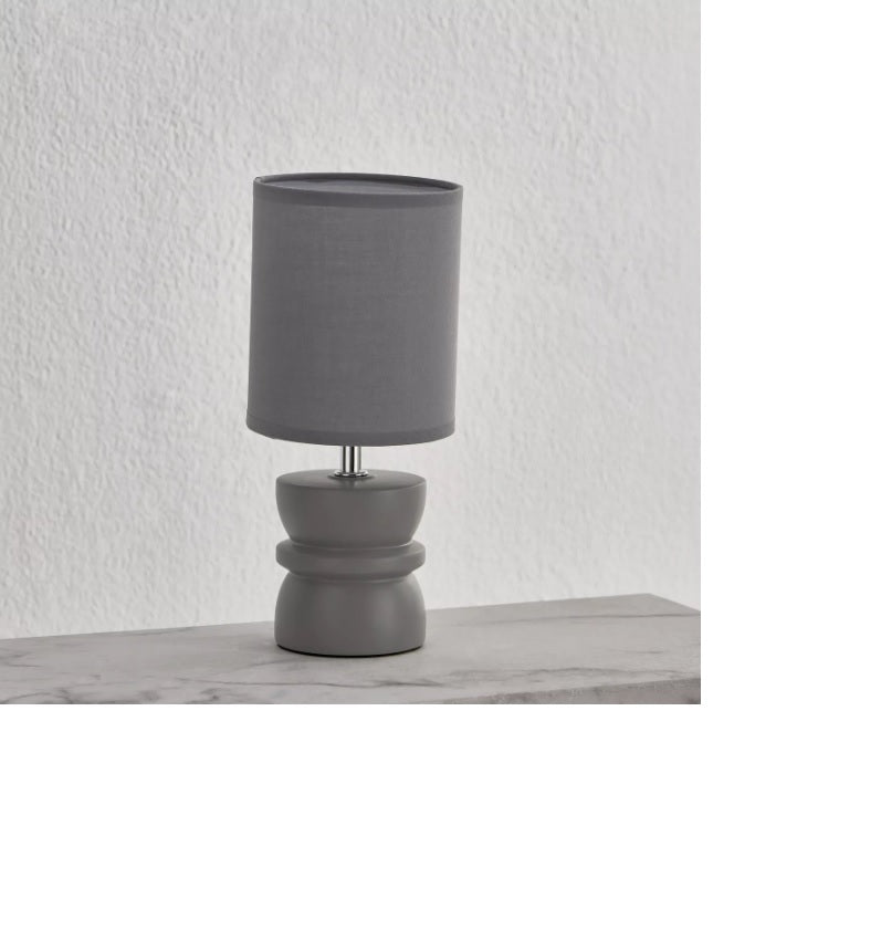 Table Lamp Nina Ceramic Grey - 27 cm