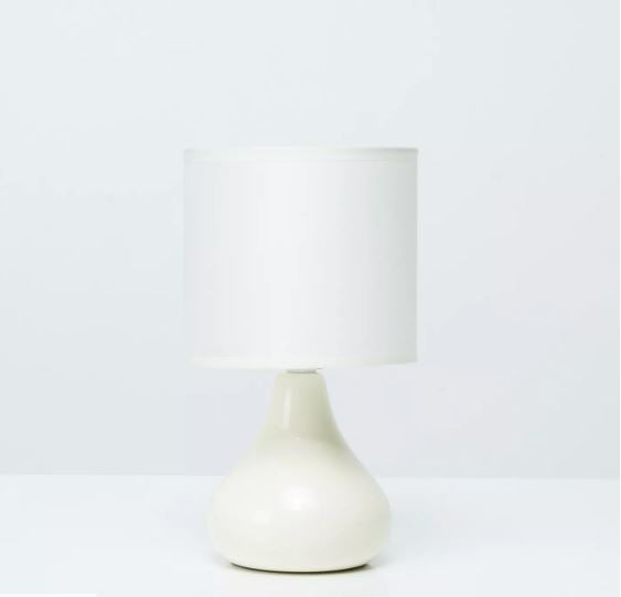 Table Lamp Corinth Ceramic Ivory - 23 cm