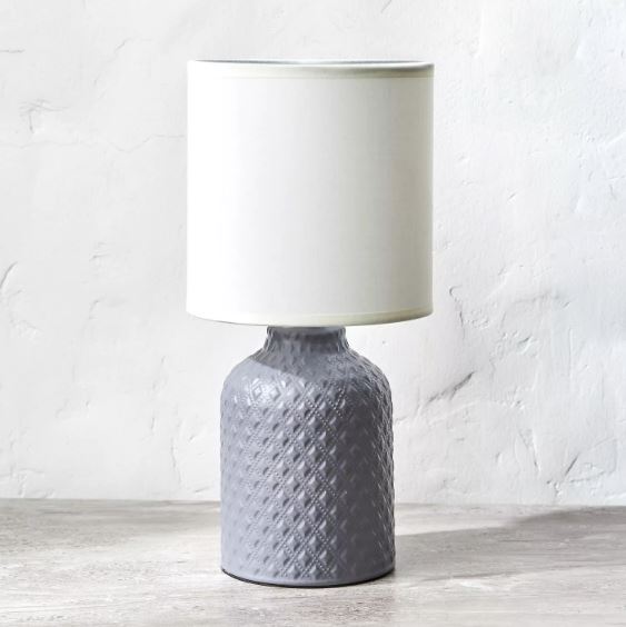 Table Lamp Wilma Ceramic Grey - 31 cm