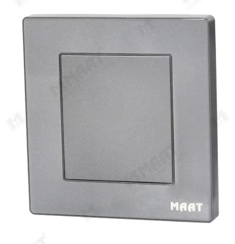 MAAT Q-SERIES  BLANK PLATE 3X3 M8MB GLASS GREY