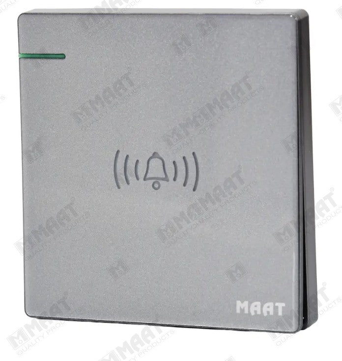 MAAT Q-SERIES DOOR BELL SWITCH M8ML GLASS GREY