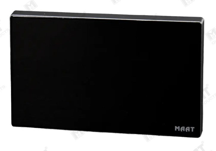 MAAT Q-SERIES BLANK PLATE 3X6 M8MB2 GLASS BLACK