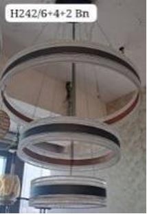 Chandelier with 3 Ring white