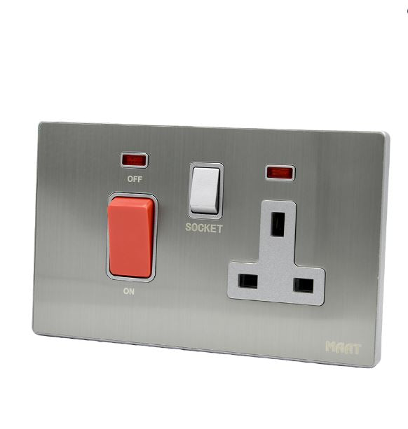 MAAT Silver Cooker Control Unit with Socket and Indicator