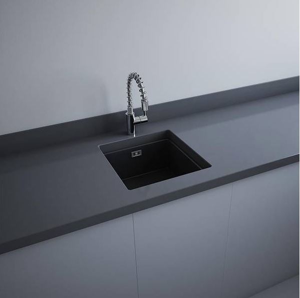 KITCHEN SINK 45CM(O/F)-MATT BLACK OC104504A