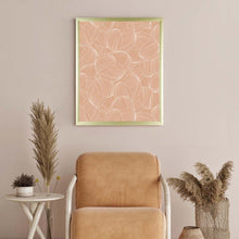 Load image into Gallery viewer, Pink Background Flower Framed Art
