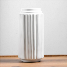 Load image into Gallery viewer, Stripe Vase White
