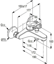 Load image into Gallery viewer, POLO single lever bath and shower mixer (RAK 30002)
