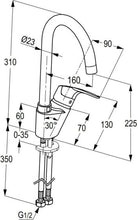 Load image into Gallery viewer, PEARL single lever sink mixer (RAK 17050)
