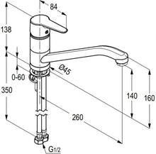 Load image into Gallery viewer, POLARIS single lever sink mixer (RAK 10014)
