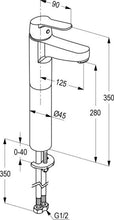 Load image into Gallery viewer, PEAK single lever high-raised XL basin mixer (RAK 18061)
