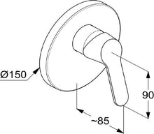Load image into Gallery viewer, PEAK concealed single lever shower mixer, trim set (RAK 18079)
