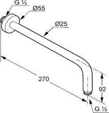 Load image into Gallery viewer, Shower arm 250 mm (RAK 10012)
