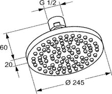 Load image into Gallery viewer, Overhead shower 245 mm (RAK 12014)
