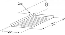 Load image into Gallery viewer, Overhead shower 260 x 200 mm (RAK 22056)

