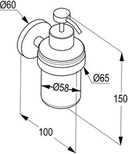 Load image into Gallery viewer, Wall mounted soap dispenser glass (RAK 21033)
