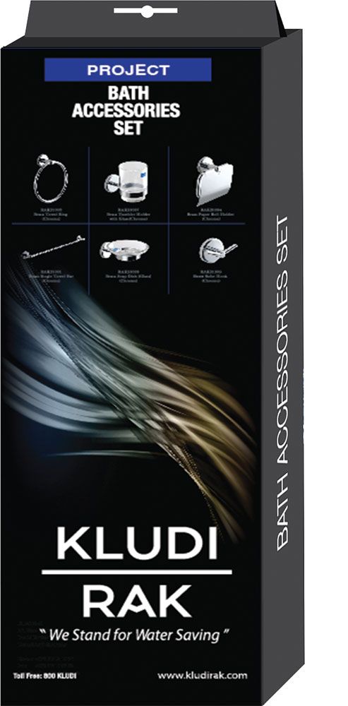 PROJECT bathroom accessories set (6 pcs) (RAK 21022)
